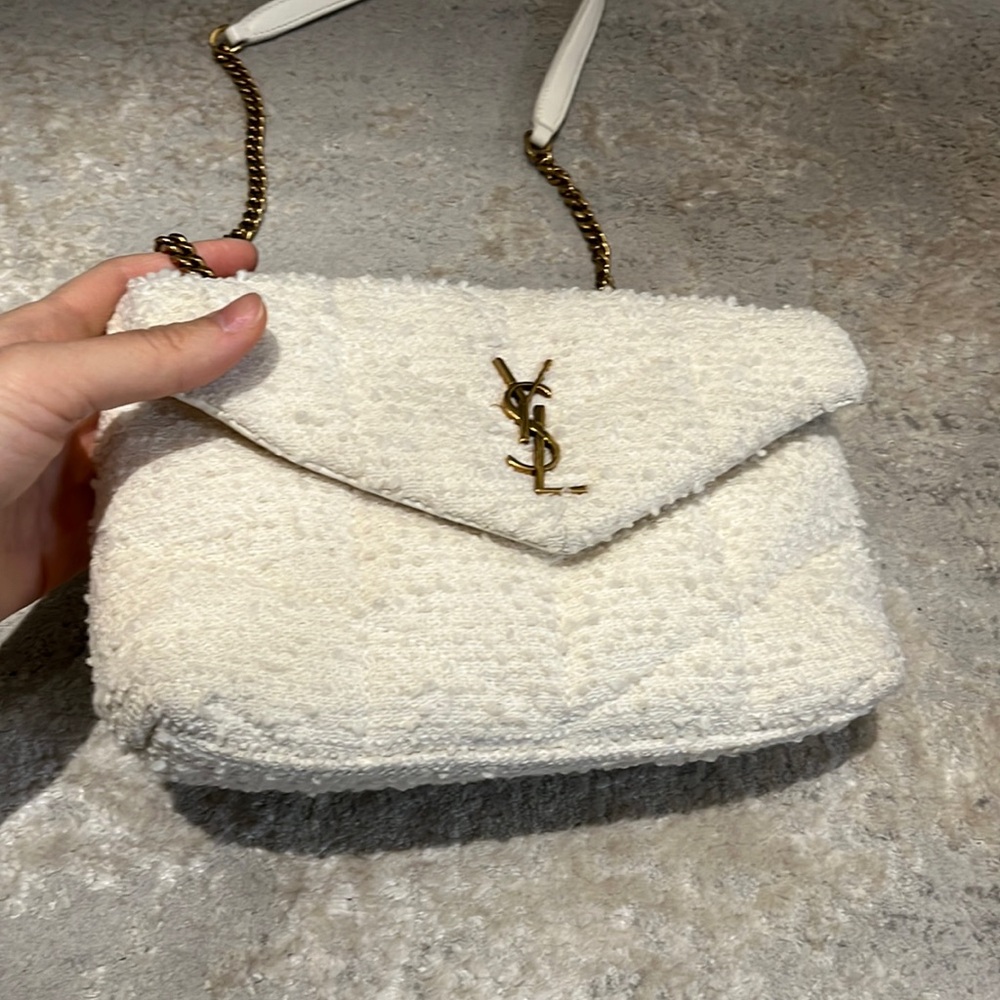Authentic YSL boucle toy puffer.